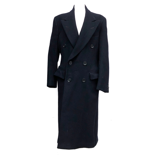 1000 - A Moss Bros double breasted gent's wool overcoat, 36R