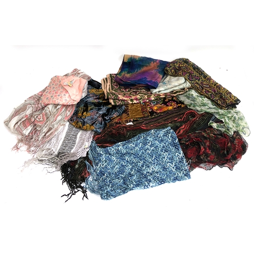 746 - A large quantity of silk and other scarves, to include Richard Allen, etc