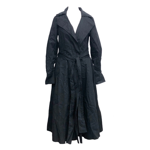 753 - A Schwartz of Knightsbridge ladies green vintage overcoat, with turned cuffs; together with a '4 U' ... 