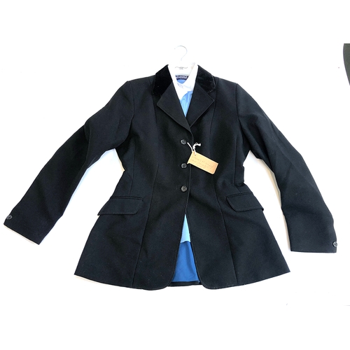 762 - A Shires ladies show jacket and shirt, size L