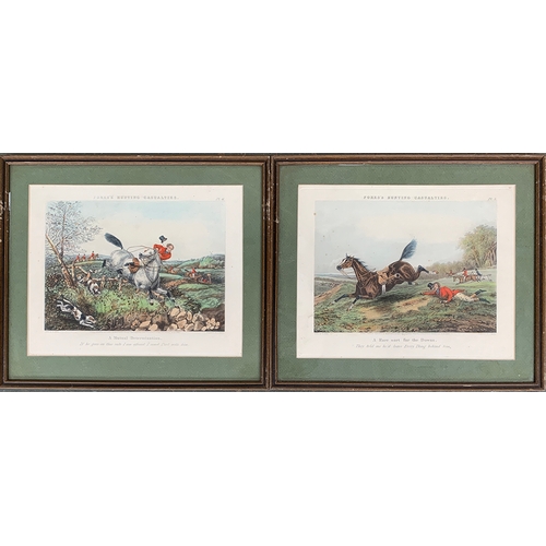 260 - J. Harris after Henry Alken, 'A Mutual Determination', and 'A Rare Sort For the Downs', each 26x33cm... 