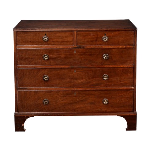 578 - A mahogany chest of drawers, c.1800 and later, 108cm wide, 53cm deep, 97cm high