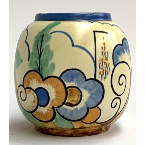 76 - An Art Deco Roskyl Pottery vase, 13.5cmH