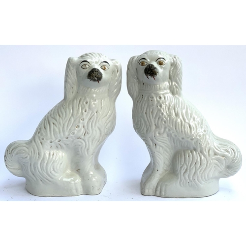 80 - A pair of Staffordshire dogs, 38cmH