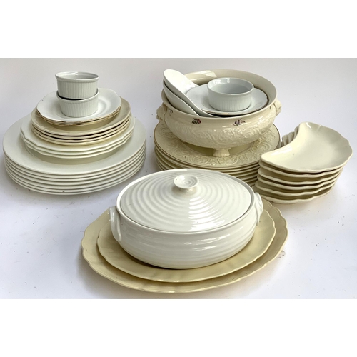 90 - A mixed lot white kitchen ceramics including Wedgwood and Sophie Conran