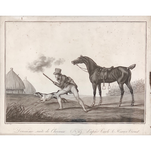 610 - Charles Francois Levachez (French, 1730-1850) after Vernet, a set of six lithographs, 'Deuxième suit... 