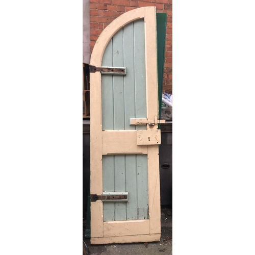 939 - A pair of large heavy oak doors, each approx. 73cmW x 250cmH