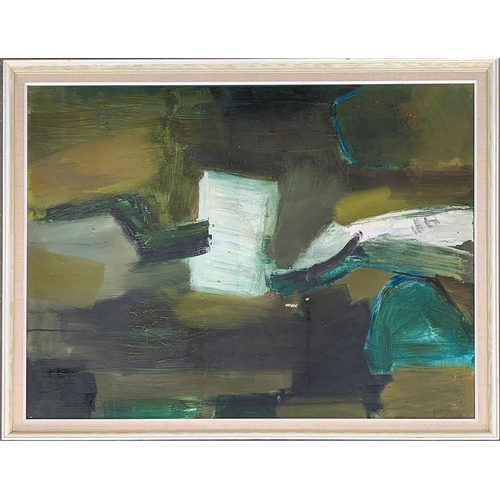 404 - Patrick Oliver (1933-2009), 'Water to Starbutton', oil on canvas, stretcher inscribed to verso, 75x1... 