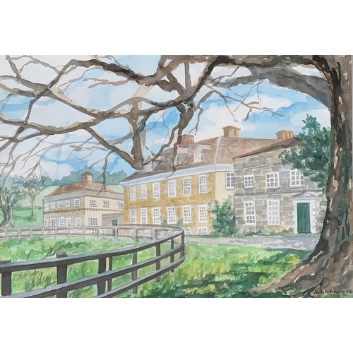 343 - 20th century watercolour of Stepleton House, signed and dated Paula Robinson, 1988, 44x63cm

Provena... 