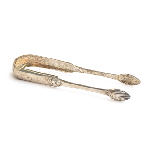 101 - A pair of George III Scottish silver sugar tongs by John Zeigler, Edinburgh 1812, 1.7ozt