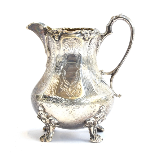 110 - A Victorian milk jug by Daniel & Charles Houle, London 1861, 14.5cm high, 9.4ozt