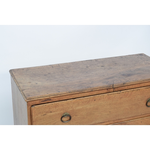 581 - An Italian walnut chest of two drawers, on square tapered legs, 94cm wide, 44cm deep, 76cm high

Pro... 