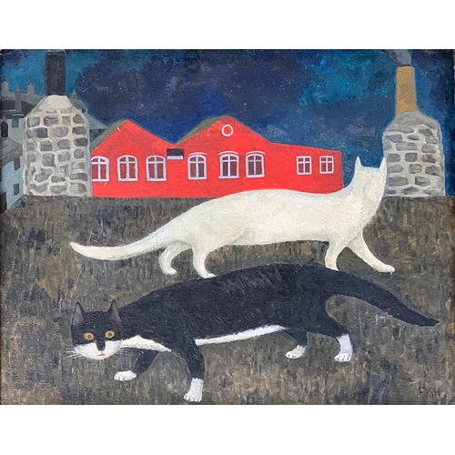 412 - Anne Harriet Sefton 'FISH' (1890-1965) Cats That Pass in the Night, oil on board, 48x41cm

Provenanc... 