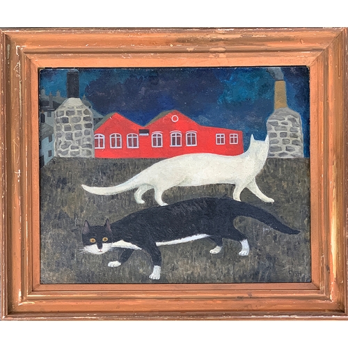 412 - Anne Harriet Sefton 'FISH' (1890-1965) Cats That Pass in the Night, oil on board, 48x41cm

Provenanc... 