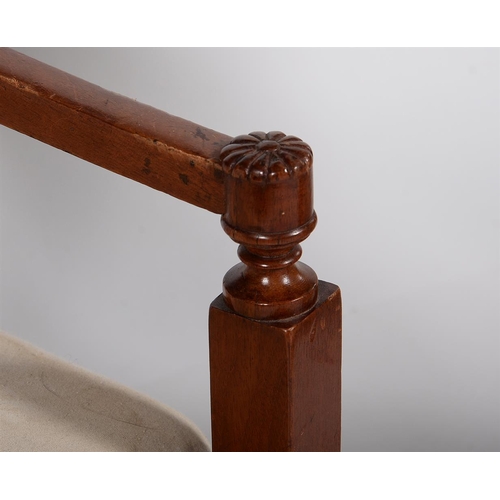 675 - A pair of mahogany armchairs in Empire style, 19th century, each 89cm high