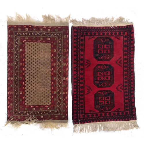 737 - Two small rugs, each approx. 75x120cm