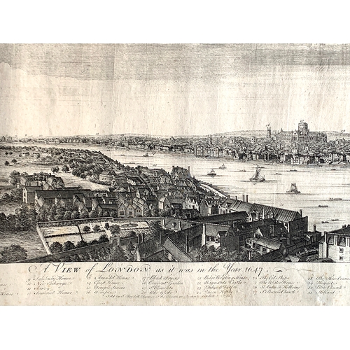 432 - R Benning, 'A View of London as it was in the year 1647 (Vue de Londres comme il etoit dans L'An 164... 