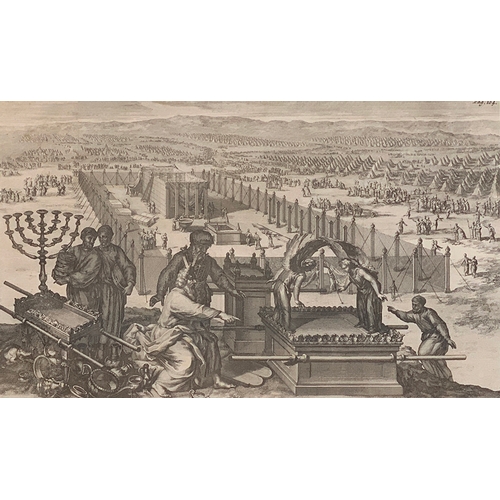 323 - Franciscus Halma, 'Tabernaculi Constructio Et Vasa Sacra', 18th century engraving of the constuction... 