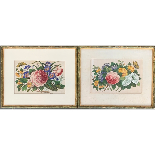 380 - A pair of floral studies, gouache on vellum, each 19x29cm

Provenance: from the collection of Roysia... 