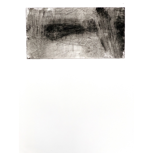 461 - John Virtue (b.1947), Landscape etching, No.39-1996 No.1, signed, titled and dated to verso, 15x30cm