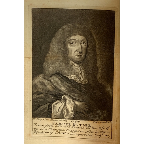 265 - Samuel Butler, Hudibras, London 1750, 12mo, portrait frontispiece, printed by Robert Brown