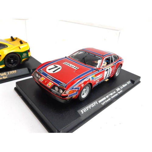 126 - A Fly Cars Model Ferrari 365 GTB/4, boxed, together with a Lister Storm, boxed