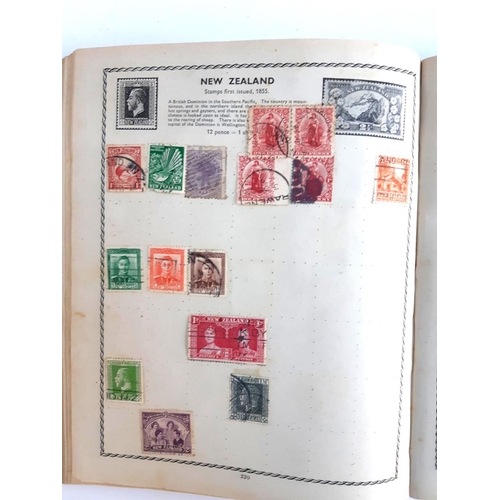 115 - A Triumph stamp album to include stamps from Great Britain, India, Hong Kong, Canada, Belgium, Austr... 