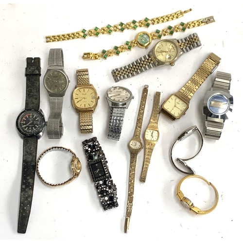 66 - A quantity of wristwatches to include Lucerne, Casio, Seiko, Sekonda, etc