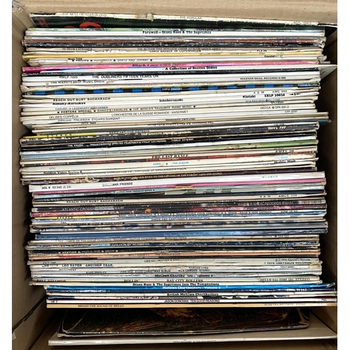 396 - A quantity of vinyl LPs to include Cliff Richard, Jason Donovan, Diana Ross, Elvis, Status Quo, Simo... 