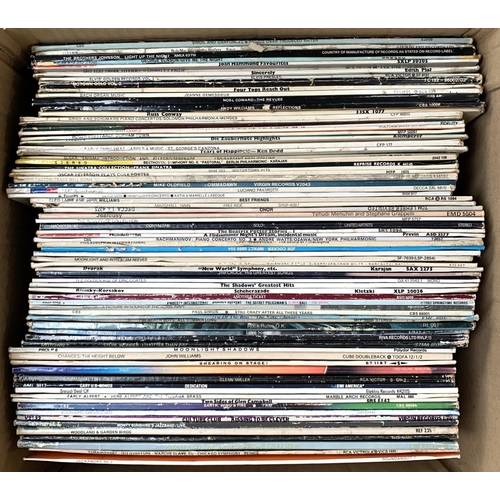 397 - A quantity of vinyl LPs to include Eric Clapton, Simon & Garfunkel; Elvis; Four Tops; Frank Sinatra;... 