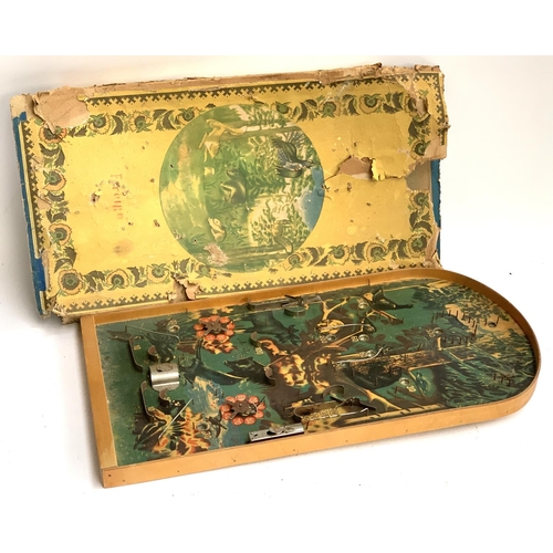 406 - A Bagatelle board with forest design background, boxed (box af)