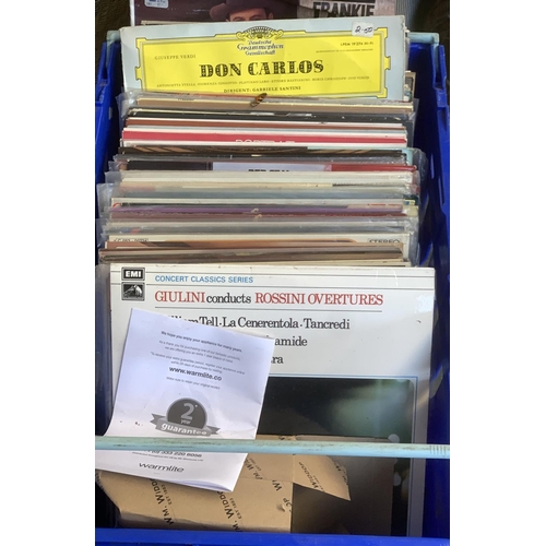 806 - Two large boxes of vinyl LPs, mostly classical