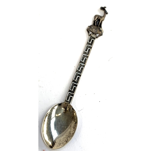 380A - A large quantity of collectable souvenir spoons, to include include a 925 silver Greece spoon