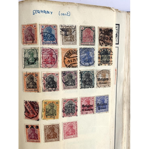 378 - A quantity of Great Britain and world stamps in an album and loose to include Germany, India, the US... 