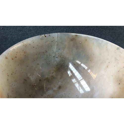 179 - A Chinese carved dendritic agate bowl, 10cm diameter, 6cm high