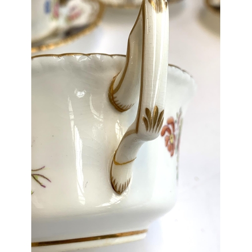 131 - A Coalport 'Batwing' part tea service, approx 42 pieces, cobalt blue colour, to include teacups (8),... 