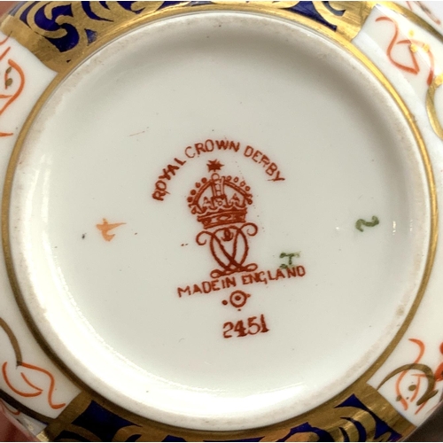 138 - A quantity of Royal Crown Derby ceramics to include coffee cup and sauce; meat plate; teacup and thr... 