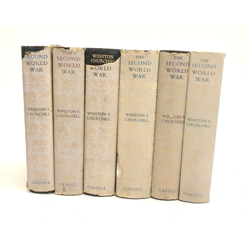 241 - Winston Churchill, 'The Second World War', 6 volumes, 1st edition, Cassell & Co Ltd, 1948-1954