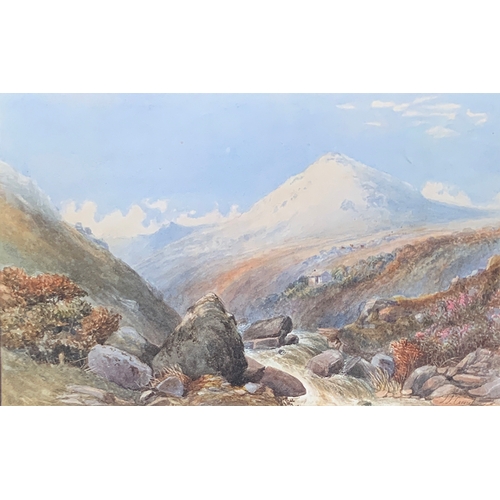 269 - James Jackson Curnock (1839-1892), 'Brad Tor, Dartmoor', watercolour, signed lower right, with handw... 