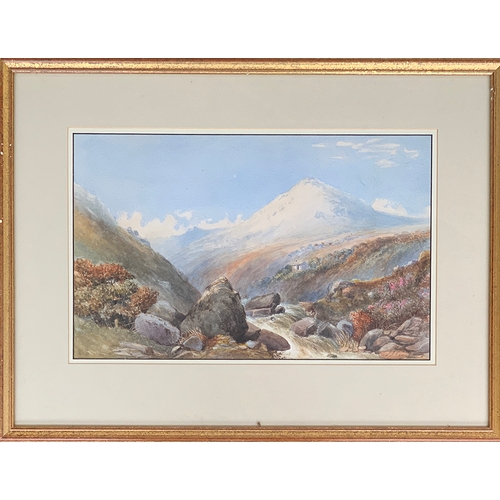 269 - James Jackson Curnock (1839-1892), 'Brad Tor, Dartmoor', watercolour, signed lower right, with handw... 