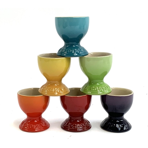 125 - Six Le Creuset eggcups, 6cmH