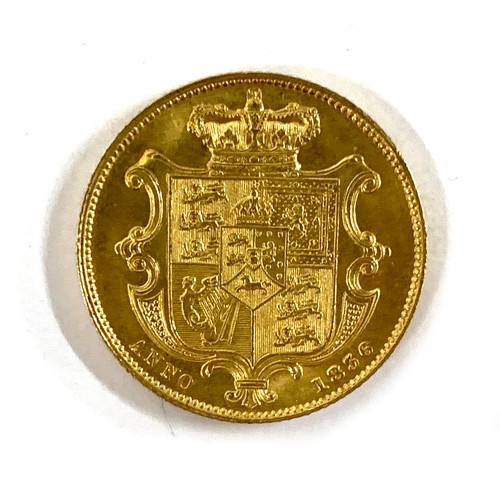 9 - A William IV 1836 sovereign