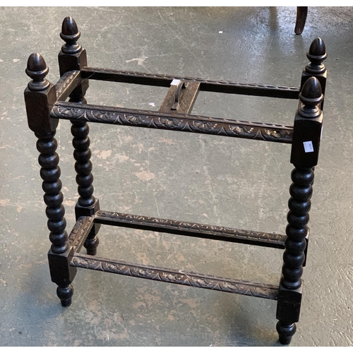 862 - An oak stickstand, 61cmW