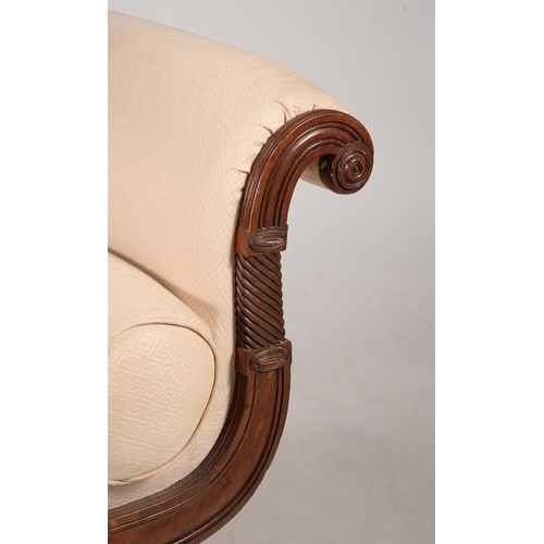 603 - A George IV mahogany day bed in the manner of Gillows, c.1820, 167cm long, 70cm deep, 85cm high

Pro... 