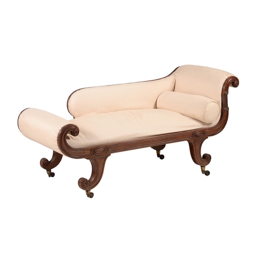 603 - A George IV mahogany day bed in the manner of Gillows, c.1820, 167cm long, 70cm deep, 85cm high

Pro... 