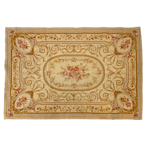 674 - An Aubusson style tapestry wall hanging, 123x182cm