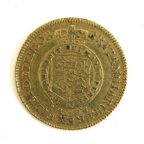 20 - A George III half guinea 1806