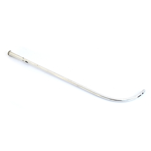 83 - Medical interest: a Victorian silver catheter, retailed by Maw of London, c.1868, 28cm long