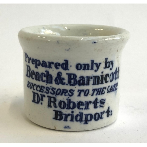 106 - Local Interest: A Beach & Barnicott pottery ointment jar, 4cmH