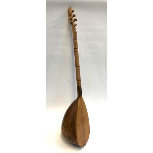 772 - A seven string Baglama saz, 110cmL